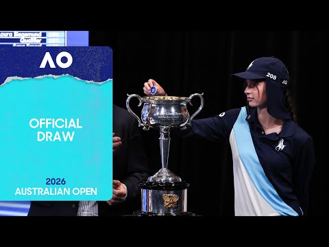 LIVE | Official Draw | Australian Open 2026
