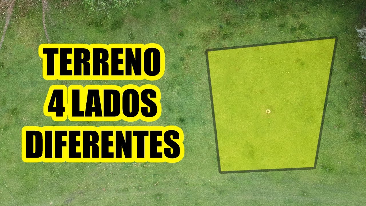 COMO CALCULAR LOS METROS CUADRADOS DE UN TERRENO CON CUATRO LADOS DIFERENTES