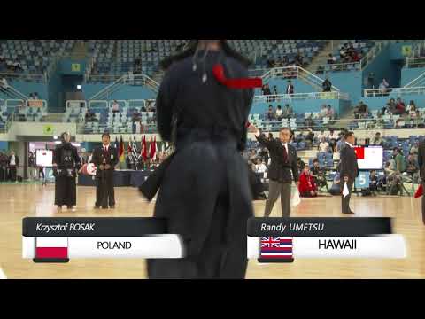 17th World Kendo Championships 2ch K.BOSAK(POL) vs R.UMETSU(HWI)