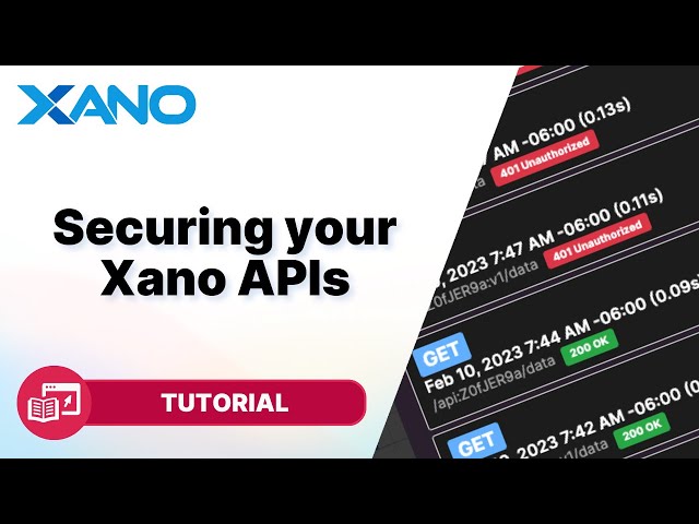 Securing your Xano APIs