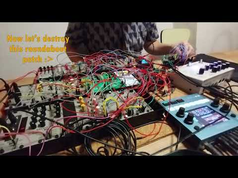 Live, fast techno with AE Modular, Roundabout & Microcosm - "Roundabout Now"