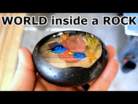 I Make an Underwater World Inside a Rock