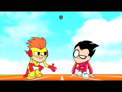 Robin Race With Kid Flash | Teen titans GO!