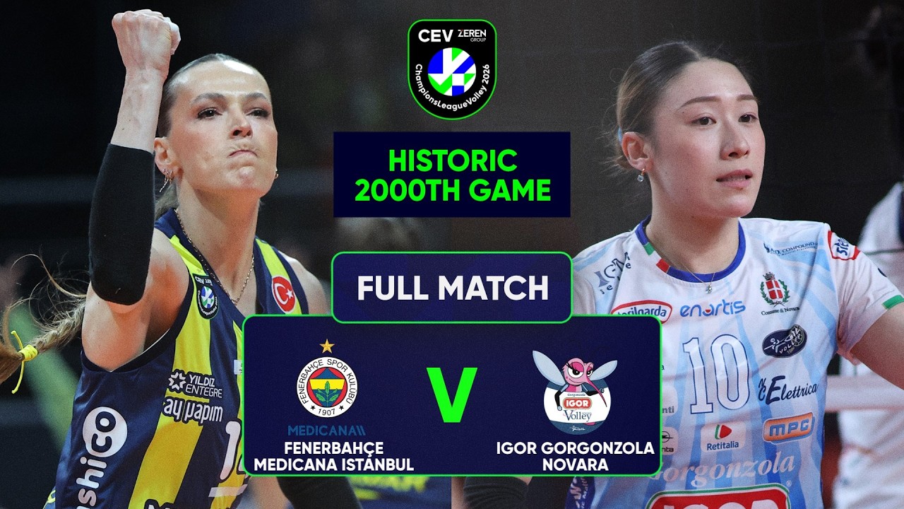 5-SET DRAMA in the 2000th Match | Fenerbahçe Medicana ISTANBUL vs Igor Gorgonzola NOVARA -Full Match