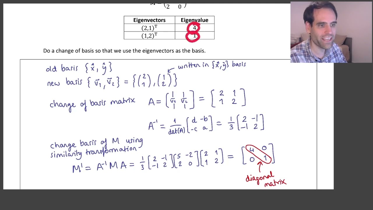 2.4 Eigenvalues & Eigenvectors - #17 Diagonalization Using Eigenbasis