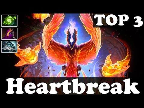 Dota 2 - Heartbreak TOP 3 in Dotabuff Phoenix vol 38 - Pub Match Gameplay