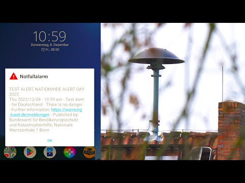 Sirenenalarm und Cell Broadcast Alarm zum Warntag 2022