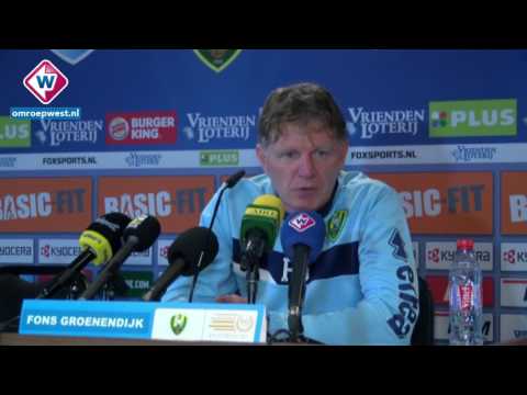 Persconferentie Fons Groenendijk voor het duel tegen Feyenoord