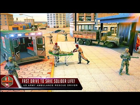 US Army Ambulance Rescue Driver - US army ambulance transport simulator - US Army Ambulance Driving