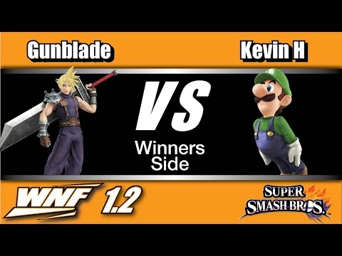 WNF 1.2 - Gunblade (Cloud) Vs. Kevin H (Luigi) Winners Side - Smash Wii U