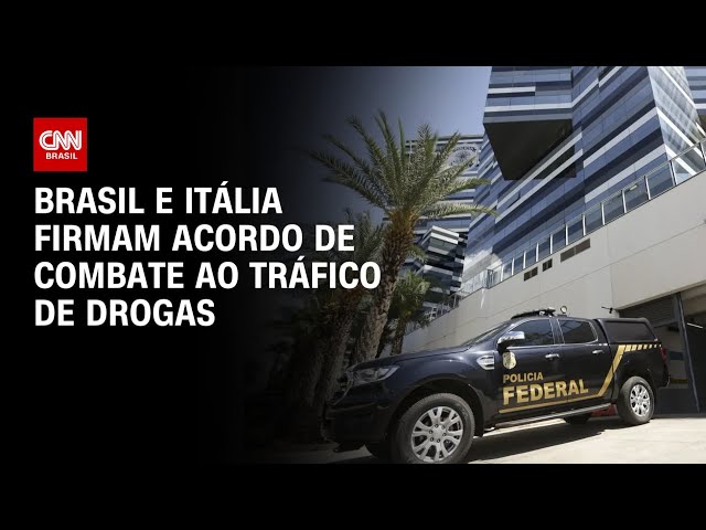 Brasil e Itália firmam acordo de combate ao tráfico de drogas | CNN Prime Time