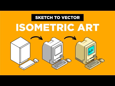Adobe Illustrator Tutorial Create Isometric Design from Sketch HD