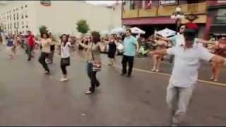 Video thumbnail of "Dancing Zorbas in street -"