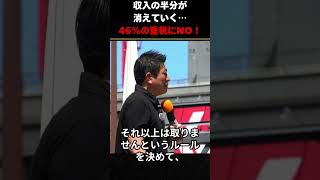「収入の46%が税金と保険料で消えている」——35%以下にキャップすると神谷宗幣が宣言