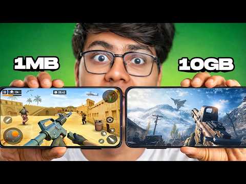 I Tried 1MB To 10GB FPS Shooting Games For Mobile