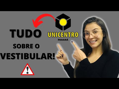 COMO FUNCIONA O VESTIBULAR DA UNICENTRO