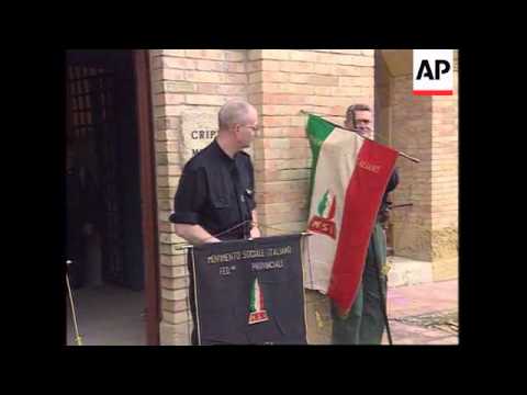 Italy - Rally Attempt For Mussolini Tribute