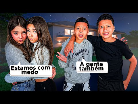 OS GÊMEOS ANTÔNIO E JP PASSARAM A NOITE SOZINHOS COM AS MELHORES AMIGAS NA MANSÃO •Antônio e JP•