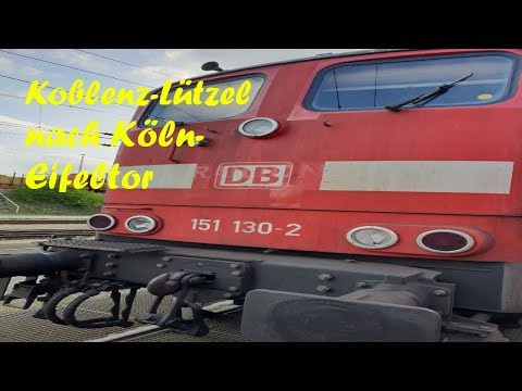 Führerstandsfahrt von Koblenz-Lützel über Remagen und Bonn Hbf nach Köln-Eifeltor[Full-HD]