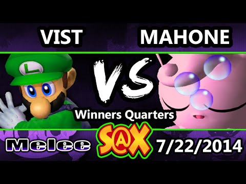 S@X Weekly - Vist (Luigi) Vs. Mahone (Jigglypuff) SSBM Winners Quarters - Melee