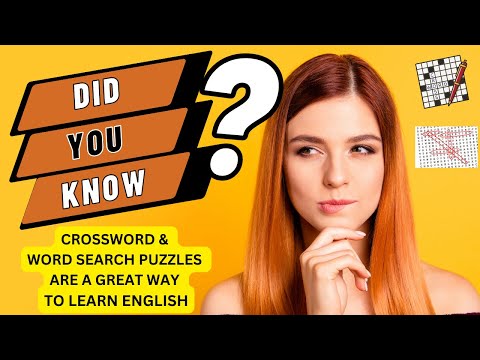 Crossword and Word Search Puzzles will improve your learning English