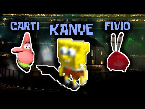 Spongebob Characters rap "Off The Grid" by Kanye West