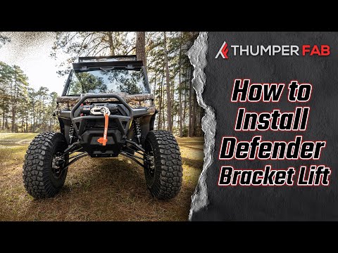 How to Install the Can-Am Defender Bracket Lift Kit from Thumper Fab