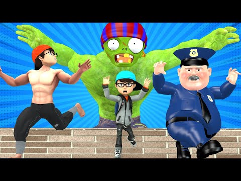 Toy Nick Transform Strong Hero vs Police Protect Fat Boy Nick - Scary Tecaher 3D Wanted Zombie Funny