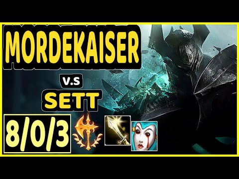 VVERT (MORDEKAISER) vs SETT - 8/0/3 KDA TOP GAMEPLAY - BR Ranked DIAMOND