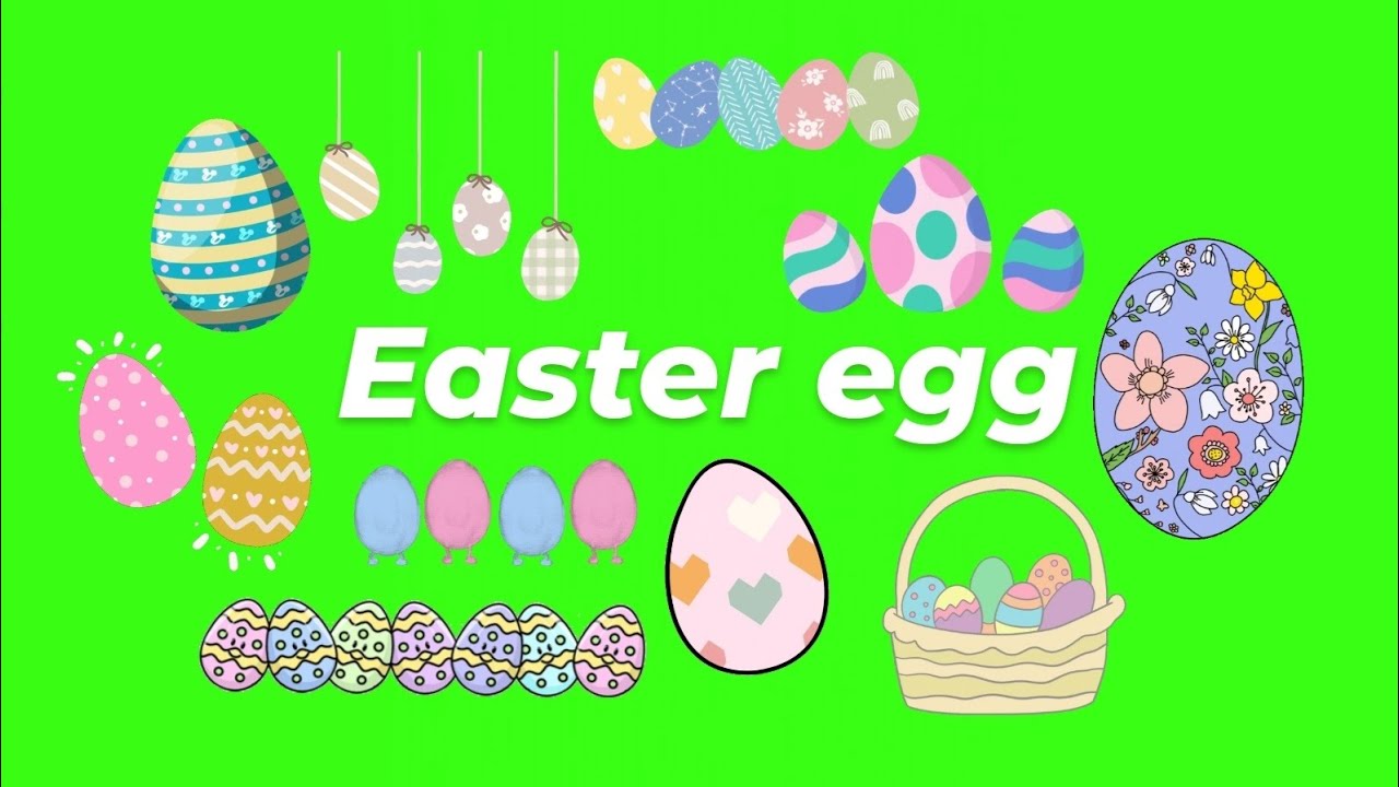 Animated Easter Egg GIF Green Screen Pack (Free Download)