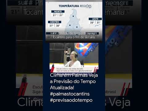 Clima em Palmas Veja a Previsão do Tempo Atualizada! #palmastocantins #previsaodotempo
