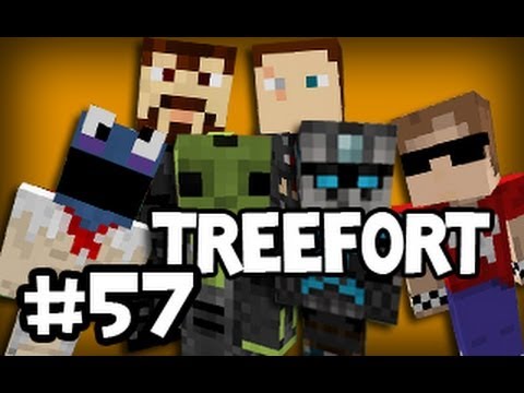 Minecraft: Tree Fortress w/ Creatures - Part 57: Me vs Sly