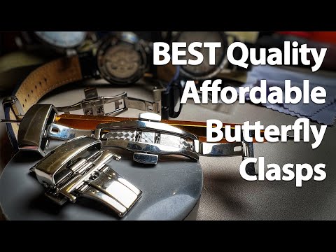 BINLUN Resin Watch Band Butterfly Design 12mm 14mm 16mm 17mm 18mm 20mm 22mm Quick Release Lightweight Replacement Band Dressy Watch Bracelet for Smartwatch video review thumbnail