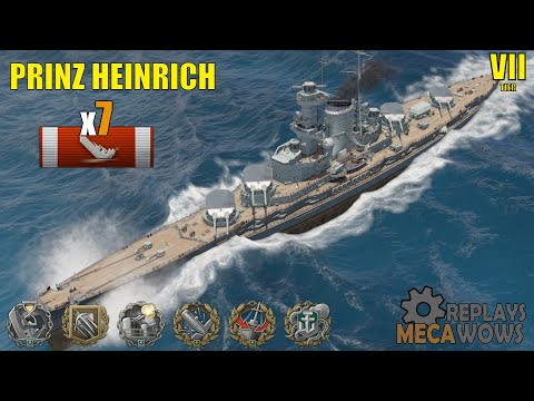 Prinz Heinrich 7 Schiffe zerstört, & 202k Schaden | World of Warships Gameplay