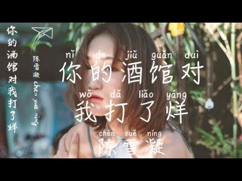 陈雪凝 chen xue ning 「你的酒馆对我打了烊 ni de jiu guan dui wo da le yang」歌词lyrics (Mandarin/Chinese/pinyin)
