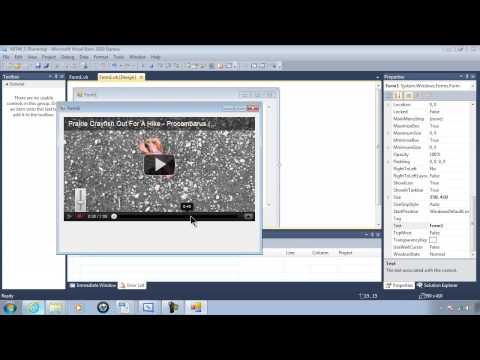 Visual Basic 2010 Express Tutorial 46   Playing YouTube Videos With WebBrowser And Parameters