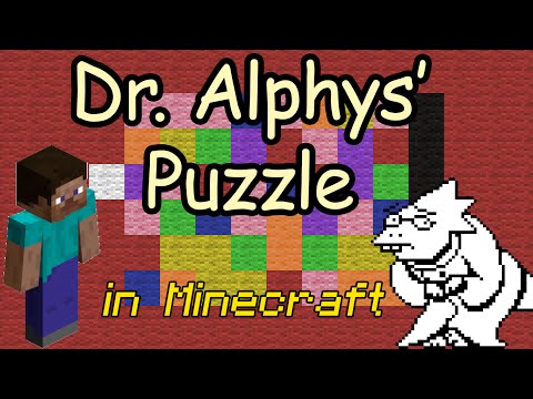 Dr. Alphys' Puzzle in Minecraft [1.8+]