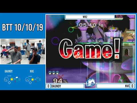 BTT 10/10/19: Melee Singles Winners Round 2, Daundy (Marth) vs NVC (Shiek)