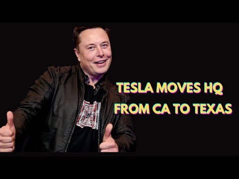 Tesla Moves  HQ  From  CA To Texas