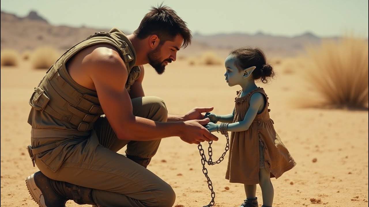 Little Alien Girl Was Left To Death On A Planet With Monstrous Creatures, Until The Human Saved Her