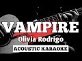Vampire - Olivia Rodrigo || Acoustic Karaoke with Lyrics