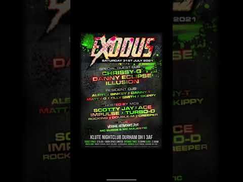 Exodus September 2021 Dj Binksy & Mc Wizard @ Klute Durham