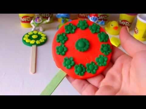 PLAY DOH Lollipop And Ice Cream  Rainbow Peppa Pig -Best Learning Colors