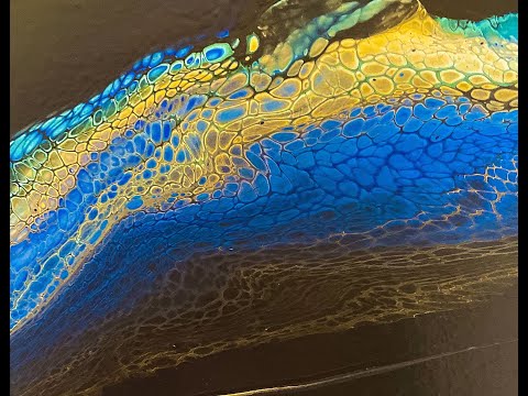 #3 Fluid acrylic swipe technique | SheleeArt style | paint pouring