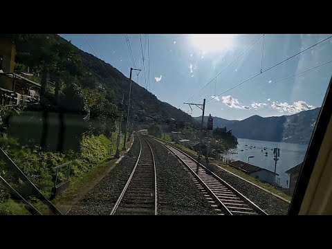 Train cab ride Bellinzona - Luino