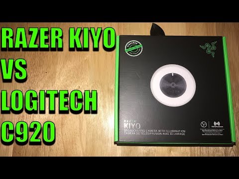 Internetinė kamera Razer Kiyo - Streaming Camera with Ring Lighting (USB Webcam, HD Video 720p, 60 FPS, Compatible with Open Broadcaster Software, Xsplit, Autofocus, Camera Clip, Tripod Connection) Juodas video