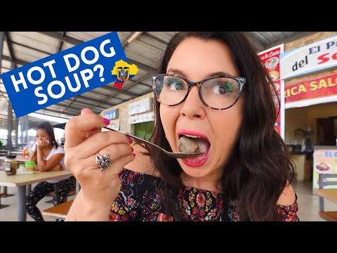 Delicious Ecuadorian Food Plaza on the way to Guayaquil Ecuador