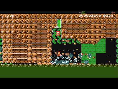 A Raft Trip on the Cursed Sea by GMvertical linejoel - Super Mario Maker 2 - No Commentary 1bv