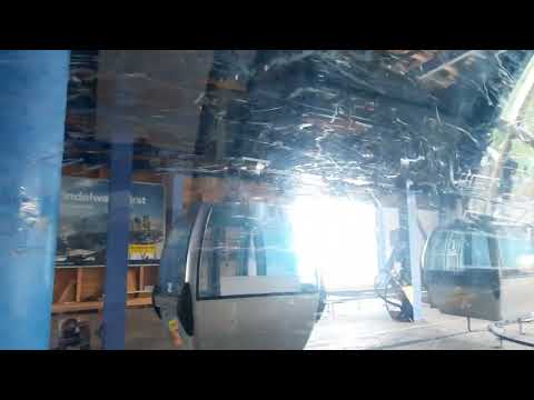 Gondelbahn Grindelwald First BE/Mitfahrt Talfahrt zwischen Station Schreckfeld BE