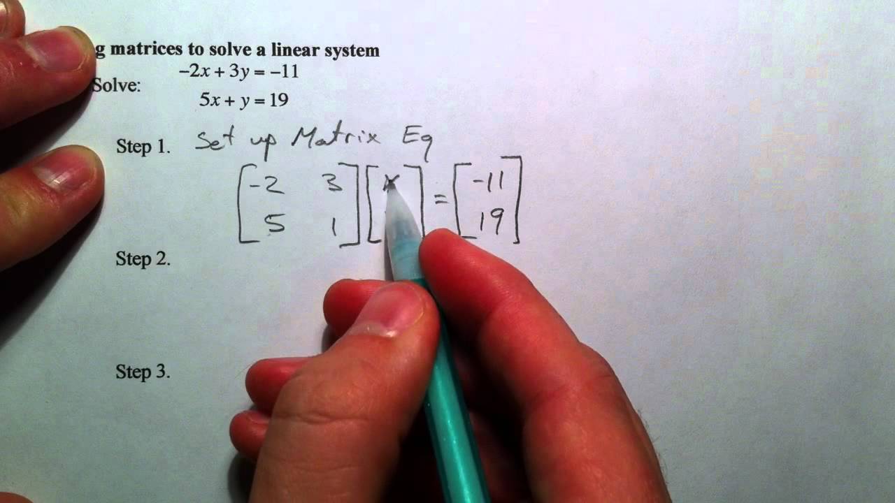 Solving Systems with Inverse Matrices
